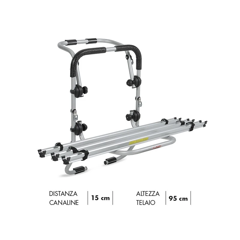 Portabici Posteriore Fabbri MODULAR Alluminio 3 Bici 1 Portabici Posteriore Fabbri MODULAR Alluminio 3 Bici