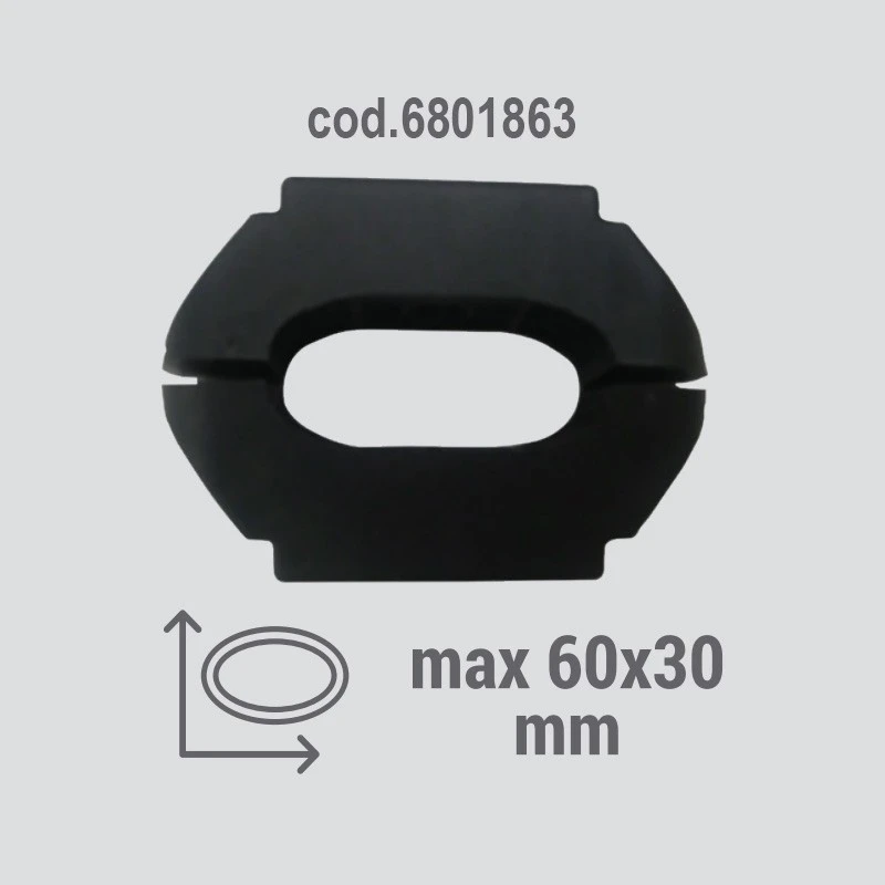 Accessorio Per Portasci Fabbri ADATTATORE PER BARRE - 6x3 CM 1 Accessorio Per Portasci Fabbri ADATTATORE PER BARRE - 6x3 CM