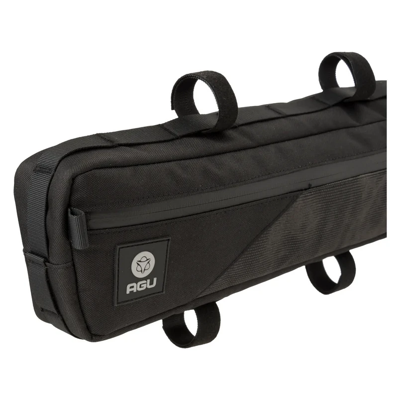Borsa Orizzontale Al Telaio Bikepacking AGU VENTURE 3litri Nera HI-VIS 3 Borsa Orizzontale Al Telaio Bikepacking AGU VENTURE 3litri Nera HI-VIS - immagine 3