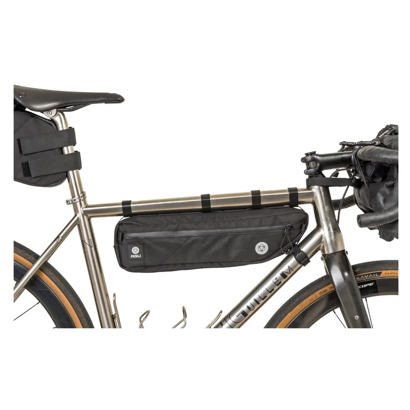 Borsa Orizzontale Al Telaio Bikepacking AGU VENTURE 4 Litri Nera MEDIUM HI-VIS 10 Borsa Orizzontale Al Telaio Bikepacking AGU VENTURE 4 Litri Nera MEDIUM HI-VIS - immagine 10