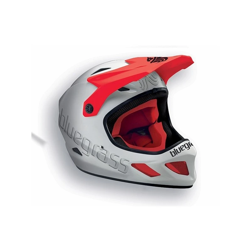 Casco Downhill BLUEGRASS Explicit Bianco Rosso 1 Casco Downhill BLUEGRASS Explicit Bianco Rosso