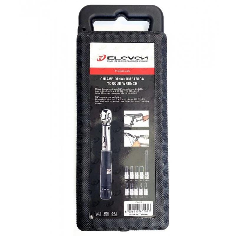 Chiave Dinamometrica Per Manutenzione ELEVEN 2-24 Nm Con Inserti 2 Chiave Dinamometrica Per Manutenzione ELEVEN 2-24 Nm Con Inserti - immagine 2