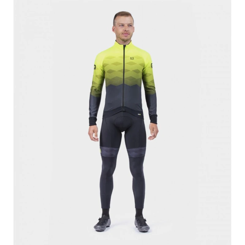 Giubbino Invernale Ciclismo ALE' PR-R MAGNITUDE Nero-giallo Fluo 2022 3 Giubbino Invernale Ciclismo ALE' PR-R MAGNITUDE Nero-giallo Fluo 2022 - immagine 3