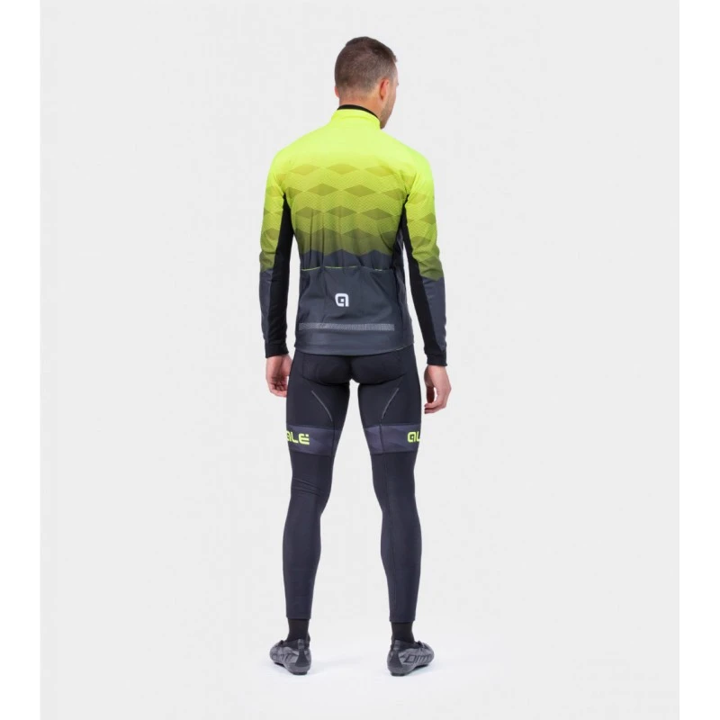 Giubbino Invernale Ciclismo ALE' PR-R MAGNITUDE Nero-giallo Fluo 2022 4 Giubbino Invernale Ciclismo ALE' PR-R MAGNITUDE Nero-giallo Fluo 2022 - immagine 4