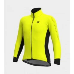 Giubbino Invernale Ciclismo ALE' SOLID FONDO Giallo Fluo 2022