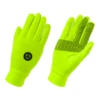 Guanti Invernali Ciclismo AGU Stretch Neoprene Elastico Giallo Fluo