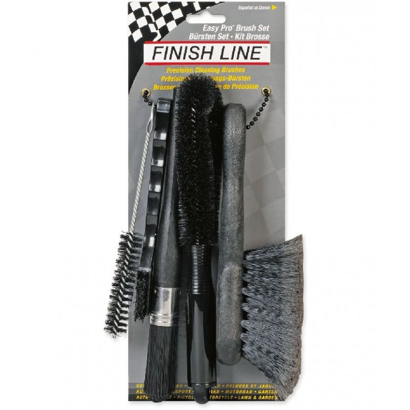 Kit Spazzole FINISH LINE Per Pulizia Bici EASY PRO 1 Kit Spazzole FINISH LINE Per Pulizia Bici EASY PRO