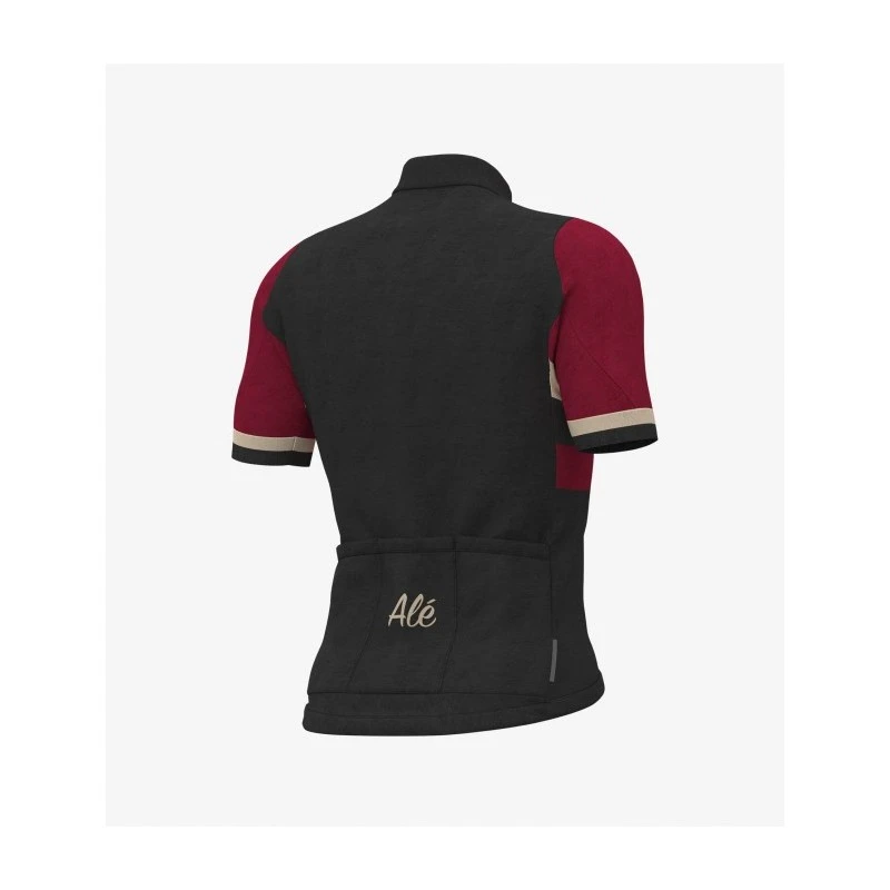 Maglia Ciclismo ALE' CLASSIC VINTAGE Bordeaux 2 Maglia Ciclismo ALE' CLASSIC VINTAGE Bordeaux - immagine 2