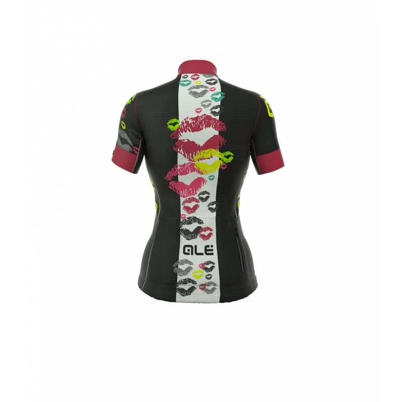 Maglia Ciclismo ALE' GRAPHICS PRR SMACK Nero-fragola 2 Maglia Ciclismo ALE' GRAPHICS PRR SMACK Nero-fragola - immagine 2