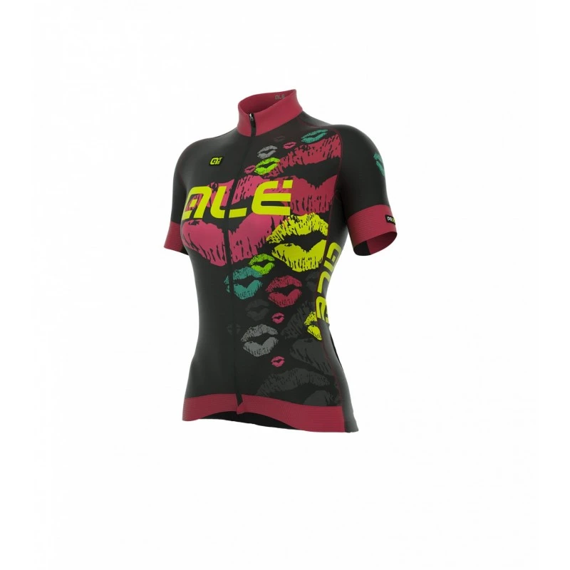 Maglia Ciclismo ALE' GRAPHICS PRR SMACK Nero-fragola 1 Maglia Ciclismo ALE' GRAPHICS PRR SMACK Nero-fragola