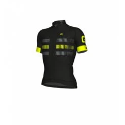 Maglia Ciclismo ALE' GRAPHICS PRR STRADA Nero-giallo Fluo