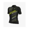 Maglia Ciclismo ALE' SOLID FLASH Nero Fluo