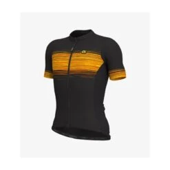 Maglia Ciclismo ALE' SOLID START Nero Giallo