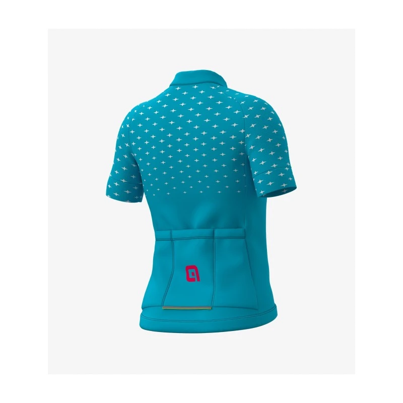Maglia Ciclismo Bimbo ALE' KID STAR Turchese 2 Maglia Ciclismo Bimbo ALE' KID STAR Turchese - immagine 2