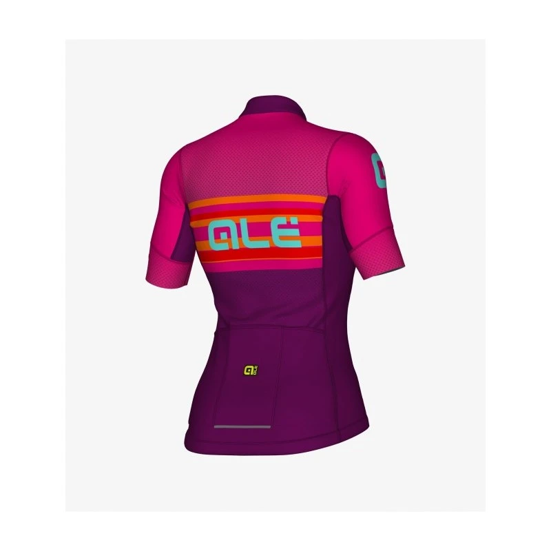 Maglia Ciclismo Donna ALE' R-EV1 SUMMER Viola 2 Maglia Ciclismo Donna ALE' R-EV1 SUMMER Viola - immagine 2