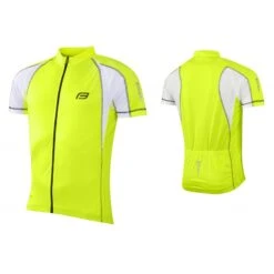 Maglia Ciclismo FORCE T10 Bianco Fluo