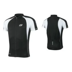 Maglia Ciclismo FORCE T10 Bianco-nero