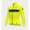 Maglia Invernale Ciclismo ALE' PR-R STARS Giallo Fluo-petrolio 2022
