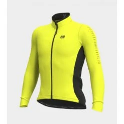Maglia Invernale Ciclismo ALE' SOLID FONDO Giallo Fluo 2022