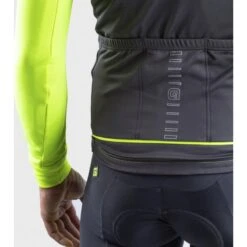 Maglia Invernale Ciclismo ALE' SOLID FONDO Giallo Fluo 2022 -Vendite PERUZZO maglia invernale ciclismo ale solid fondo giallo fluo 2022 5