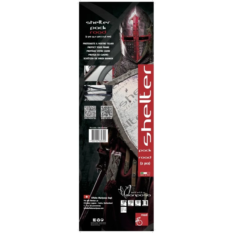 Nastro Protettivo Telaio Effetto Mariposa Shelter ROAD PACK 0,6 Mm 1 Nastro Protettivo Telaio Effetto Mariposa Shelter ROAD PACK 0,6 Mm