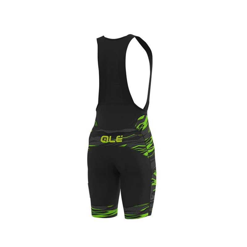 Pantaloncini Ciclismo ALE' GRAPHICS PRR ROCK Nero Verde Giallo Fluo 2 Pantaloncini Ciclismo ALE' GRAPHICS PRR ROCK Nero Verde Giallo Fluo - immagine 2