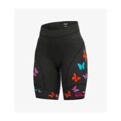 Pantaloncini Ciclismo Donna Senza Bretelle ALE' PR-R BUTTERFLY Nero