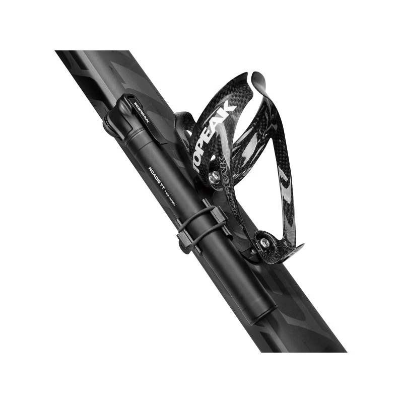 Pompa Tascabile TOPEAK Minipompa Roadie TT Mini 11 Bar/160 Psi Nera 2 Pompa Tascabile TOPEAK Minipompa Roadie TT Mini 11 Bar/160 Psi Nera - immagine 2