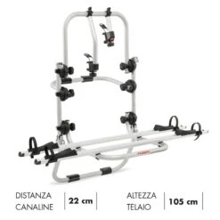 Portabici Fabbri Posteriore BICI OK ELETTROBIKE VAN Per 2 Ebike