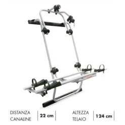 Portabici Posteriore Fabbri BICI OK MTB VAN2 Crafter Sprinter Silver