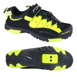 Scarpe Trekking MTB FORCE Tourist Nero Fluo